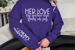 Her love the anchor that steadies our Sleeve SVG Design Product Image 2