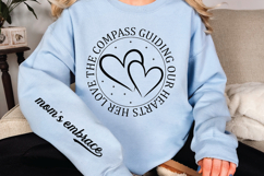 Her love the compass guiding our hearts Sleeve SVG Design Product Image 3