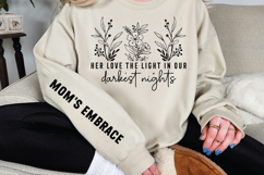 Her love the light in our darkest nights Sleeve SVG Design Product Image 2