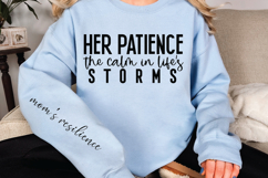 Her patience the calm in life&#039;s storms Sleeve SVG Design Product Image 3