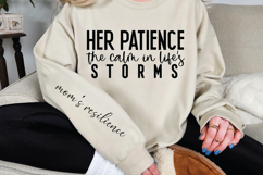 Her patience the calm in life&#039;s storms Sleeve SVG Design Product Image 2