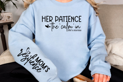 Her patience the calm in lifes storms Sleeve SVG Design Product Image 2