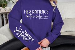 Her patience the calm in lifes storms Sleeve SVG Design Product Image 3