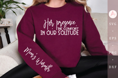 Her presence the comfort in our Sleeve SVG Design Product Image 1