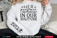 Her Presence The Comfort Sleeve SVG, Mother's Day SVG Design Product Image 1
