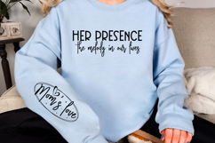 Her presence the melody in our lives Sleeve SVG Design Product Image 2