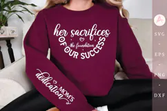 Her sacrifices the foundation of our Sleeve SVG Design Product Image 1