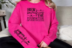 Her Sacrifices The Foundation Sleeve SVG, Mother&#039;s Day SVG Product Image 3