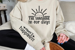 Her smiles the sunshine in our days Sleeve SVG Design Product Image 2