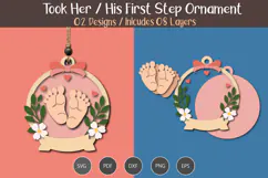 First Steps SVG Ornament Product Image 3