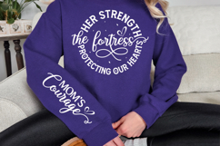 Her strength the fortress protecting Sleeve SVG Design Product Image 3