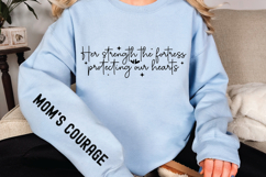 Her strength the fortress protecting our hearts Sleeve SVG Product Image 3