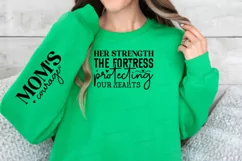 Her Strength The Fortress Sleeve SVG, Mother's Day SVG Product Image 2