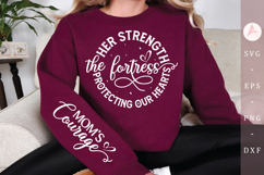 Her strength the fortress protecting Sleeve SVG Design Product Image 1