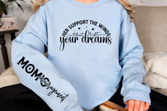 Her support the wings that lift your Sleeve SVG Design Product Image 2
