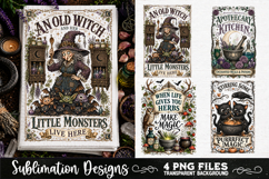 Magic Witchy Kitchen Towels PNG Sublimation Designs 4 Files Product Image 2