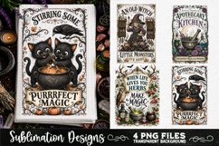 Magic Witchy Kitchen Towels PNG Sublimation Designs 4 Files Product Image 3