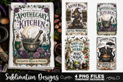 Magic Witchy Kitchen Towels PNG Sublimation Designs 4 Files Product Image 4