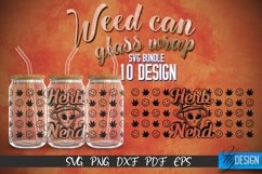 Weed Glass Can Wrap SVG | Glass Can Wrap SVG Design| SVG v.2 Product Image 1
