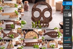 Wooden Herb Stripper Laser Cut Bundle | Kitchen Utensils Product Image 1