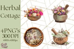 Herbal Apothecary Cottagecore PNG, Rustic Botanical Clipart Product Image 1