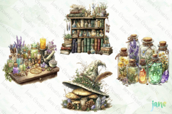 Herbal Witch Sublimation Clipart Product Image 1