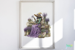 Herbal Witch Sublimation Clipart Product Image 5