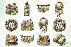 Herbal Witch Sublimation Clipart Bundle Product Image 4