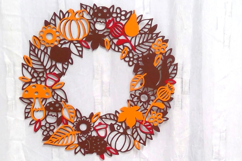 Autumn wreath Cutting file SVG DXF Product Image 1