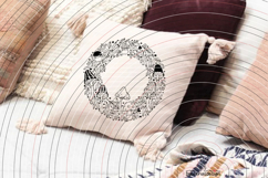 Autumn Wreath Mushrooms cutting file SVG DXF Product Image 2