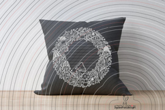 Autumn Wreath Mushrooms cutting file SVG DXF Product Image 4