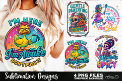 Funny Skeletons Sarcastic Retro PNG Sublimation Product Image 4