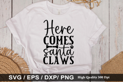 Christmas Cat SVG Design - Christmas T-shirt Design Product Image 5