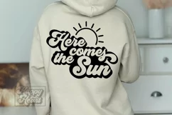 Here Comes The Sun SVG - Retro Summer SVG - Sunshine - Beach Product Image 2