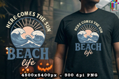 Here Comes The Sun Beach Life Summer PNG File