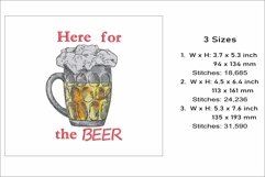 Here for the beer embroidery design, lager embroidery Product Image 2