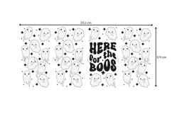 here for the boos halloween 17oz Milk Carton Bottle Wrap SVG Design Instant download digital files for creative packaging solutions