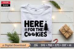 Here For The Cookies SVG | Christmas SVG | Holiday SVG Product Image 2