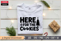 Here For The Cookies SVG | Christmas SVG | Holiday SVG Product Image 2