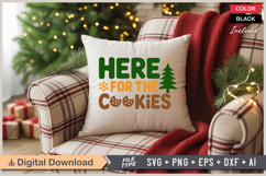 Here For The Cookies SVG | Christmas SVG | Holiday SVG Product Image 4
