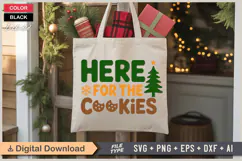 Here For The Cookies SVG | Christmas SVG | Holiday SVG Product Image 5