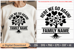 Here We Go Again! SVG | Family Reunion SVG | Family Tree SVG Product Image 1