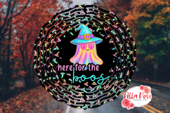 Here For The Boos | Ghost | 10&quot; Sublimation Wind Spinner Product Image 1