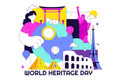 10 World Heritage Day Illustration Product Image 4