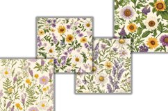 Heritage Blooming Foliage Digital Paper | Vintage Floral Product Image 2
