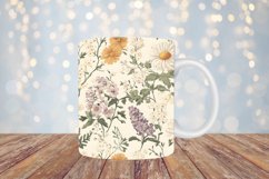 Heritage Blooming Foliage Digital Paper | Vintage Floral Product Image 4
