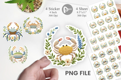 Hermit Crab Embroidery Sticker Product Image 1
