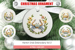 Ornament Hermit Crab Embroidery Product Image 1