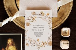 Watercolor Autumn Wreaths, Wildflowers Fall Frames Clipart Product Image 5