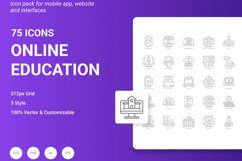 Online Education Icon Pack Product Image 1